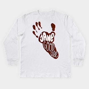 Jane Goodall Kids Long Sleeve T-Shirt